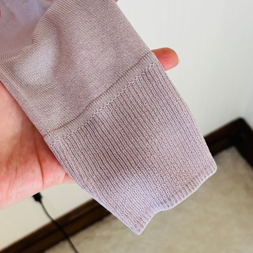 Aritzia Wilfred Merino Wool Sweater Purple Lilac Medium - Picture 7 of 9